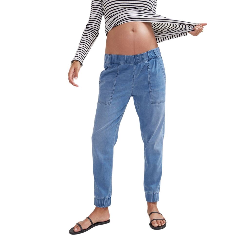 Hatch Relaxed Blue Denim Joggers Size 2